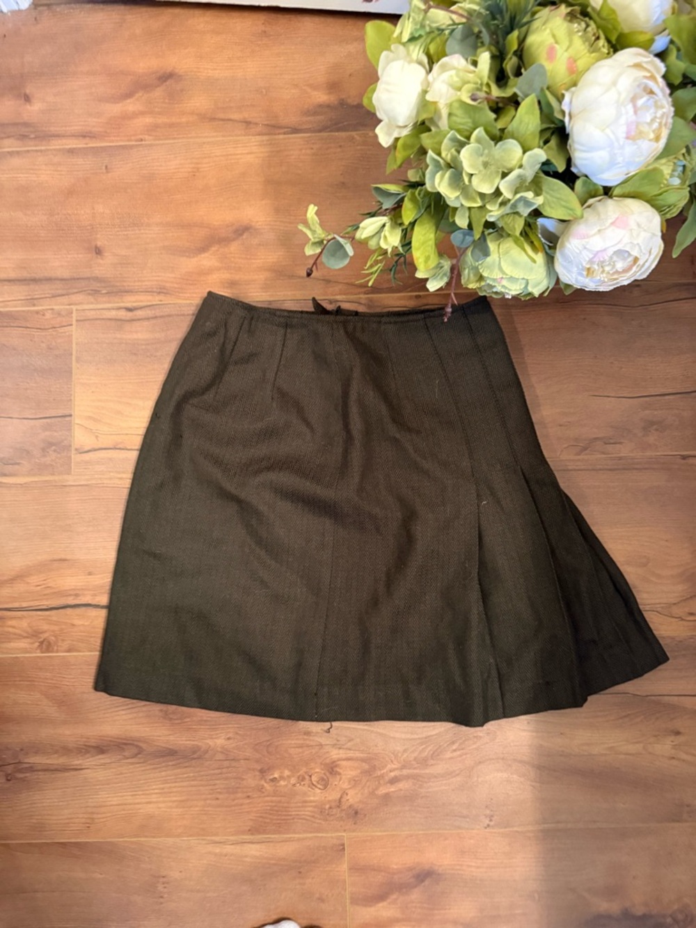 Harve Benard  Greenish brown A-Line Skirt